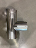 6" Stainless Steel stove pipe solid Tee - 316 grade