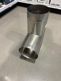 6" Stainless Steel stove pipe solid Tee - 316 grade